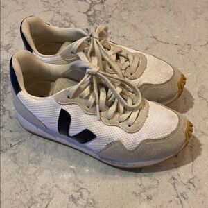 Veja White and Black Sneakers